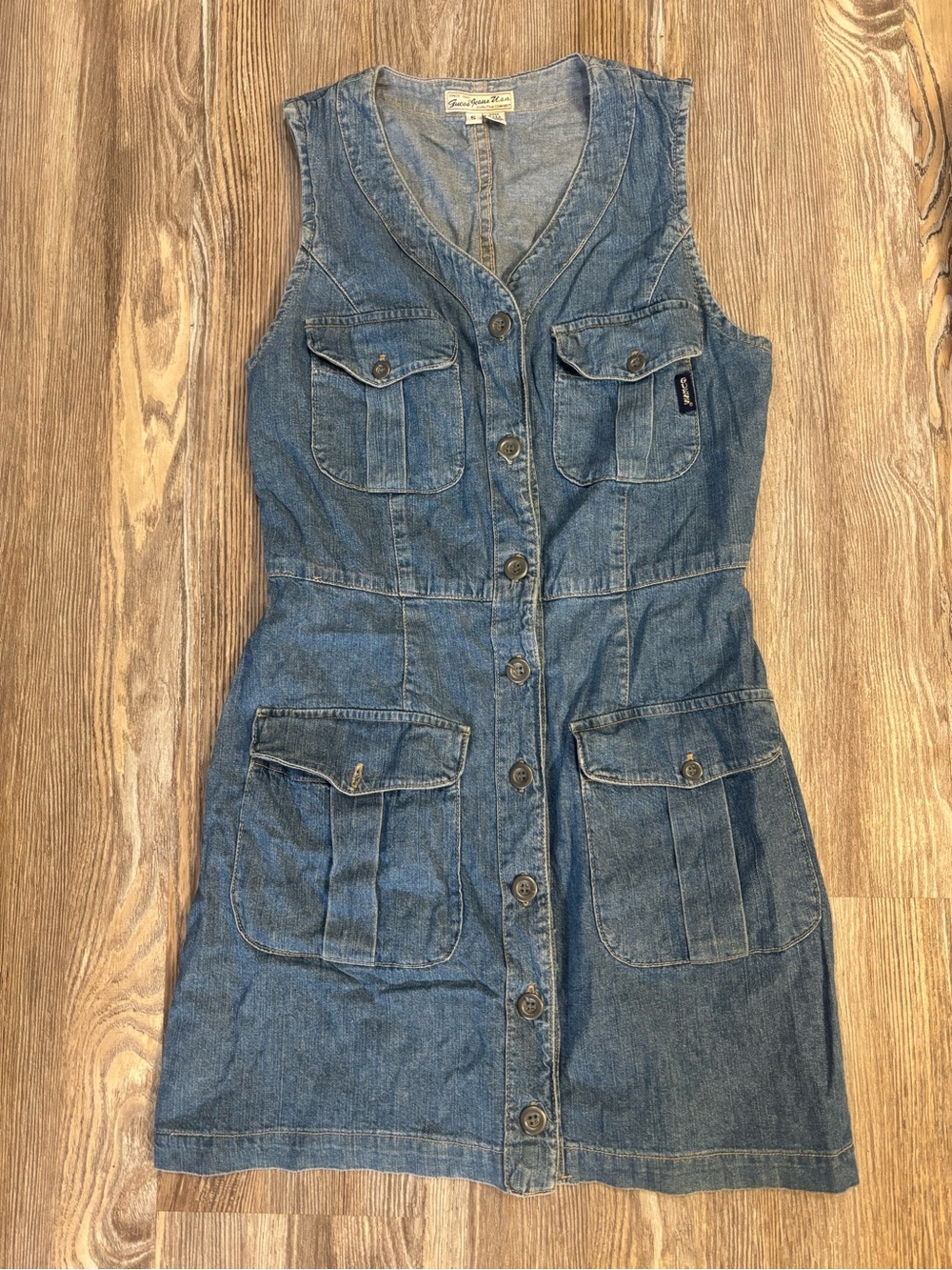Vintage Women's Guess Jean Dress - 5